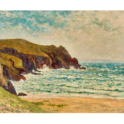 MAXIME LOUIS CAMILLE MAUFRA : 'Marine � La Palud (Cap de la Ch�vre)' (DOBIASCHOFSKY AUKTIONEN AG)