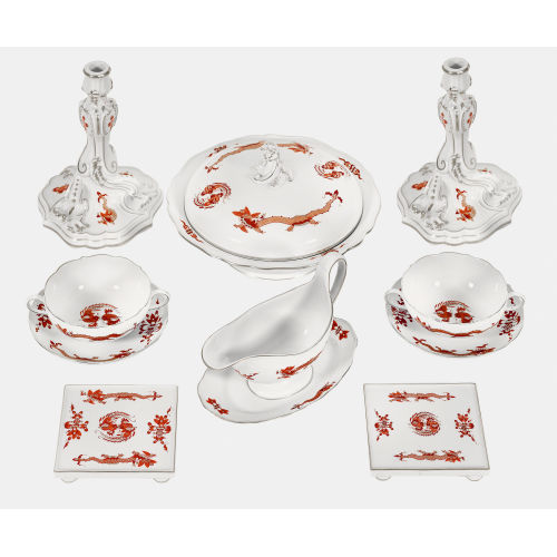 SERVICE : Meissen, 20. Jh. (Staatliche Porzellan Manufaktur) (DOBIASCHOFSKY AUKTIONEN AG)