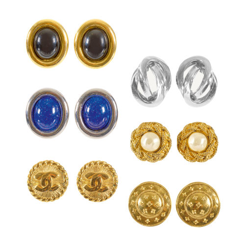 CHANEL : Sechs Paar Modeschmuck-Ohrclips (DOBIASCHOFSKY AUKTIONEN AG)