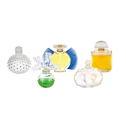LALIQUE : F�nf Flakons, 20. Jh (DOBIASCHOFSKY AUKTIONEN AG)