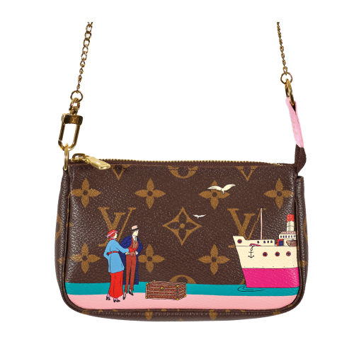 LOUIS VUITTON : T�schchen 'Illustre Transatlantik Mini Pochette Rose Ballerine', 2016 (DOBIASCHOFSKY AUKTIONEN AG)
