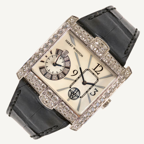 DAMENARMBANDUHR : Harry Winston 'Avenue Square A2' (DOBIASCHOFSKY AUKTIONEN AG)