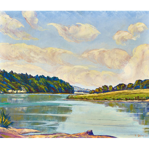 LOUIS D�RR : Sonnige Flusslandschaft (DOBIASCHOFSKY AUKTIONEN AG)