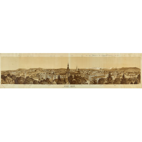 20. JH. SCHWEIZ : Panorama der Stadt Bern (DOBIASCHOFSKY AUKTIONEN AG)
