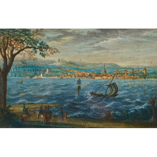 18./19. JH. DEUTSCHLAND : Ansicht von �berlingen am Bodensee (DOBIASCHOFSKY AUKTIONEN AG)