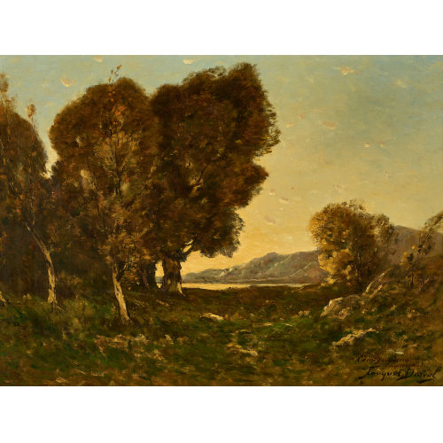 GEORGES FOUQUET-DORVAL : 'Bretagne. Soleil couchant' (DOBIASCHOFSKY AUKTIONEN AG)