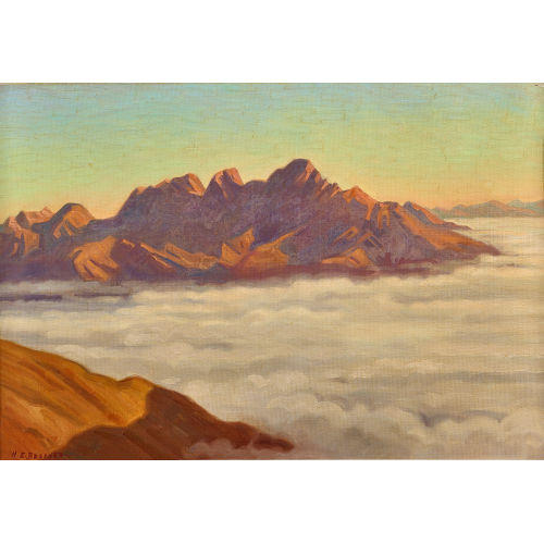 HENRI-�DOUARD BERCHER : 'Les rochers de Naye en novembre' (DOBIASCHOFSKY AUKTIONEN AG)