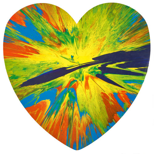 DAMIEN HIRST : Spin Painting (Heart) (DOBIASCHOFSKY AUKTIONEN AG)