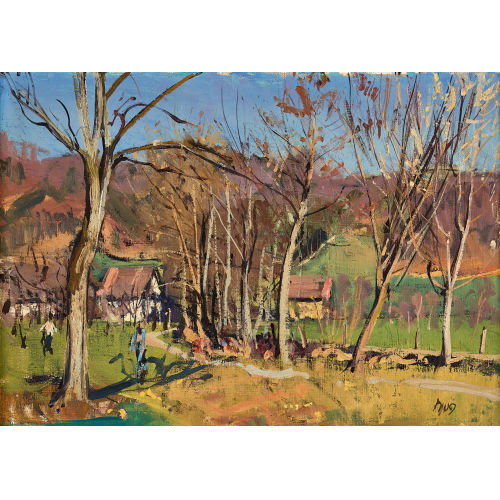 FRITZ HUG : Herbstlandschaft (DOBIASCHOFSKY AUKTIONEN AG)