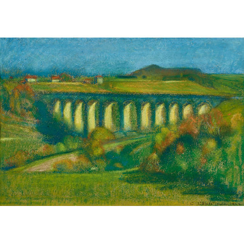 CHARLES L'EPLATTENIER : Le viaduc de Boudry (DOBIASCHOFSKY AUKTIONEN AG)