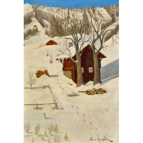 NICOLAS VON ROESSEL : 'Winteridyll' (DOBIASCHOFSKY AUKTIONEN AG)