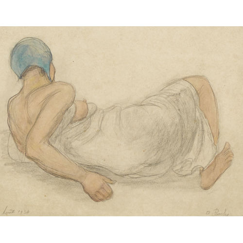 ODILON ROCHE : Liegende Turnerin (DOBIASCHOFSKY AUKTIONEN AG)