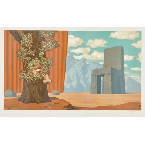 REN� MAGRITTE : 'Les claires-voies d'un jeune regard embaumant la f�te...' (DOBIASCHOFSKY AUKTIONEN AG)