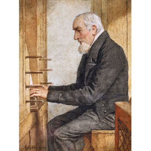 ALBERT ANKER : Der Organist (DOBIASCHOFSKY AUKTIONEN AG)
