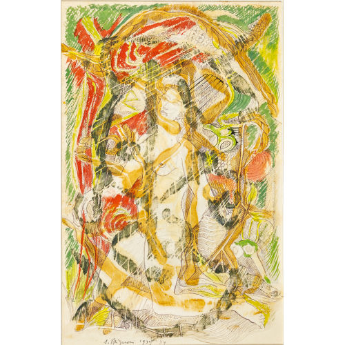 SERGE BRIGNONI : Kniender weiblicher Akt (DOBIASCHOFSKY AUKTIONEN AG)