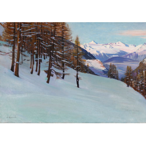 LOUIS CAMILLE GIANOLI : Winterliche Berglandschaft (DOBIASCHOFSKY AUKTIONEN AG)