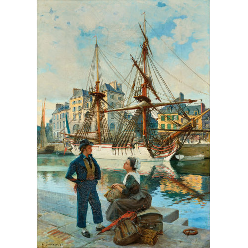 LOUIS R�MY SABATTIER : Die Abreise (DOBIASCHOFSKY AUKTIONEN AG)