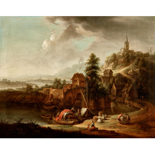 FRANZ SCH�TZ : 'Burgdorf an der Emme mit Blick auf Kirchberg' (DOBIASCHOFSKY AUKTIONEN AG)
