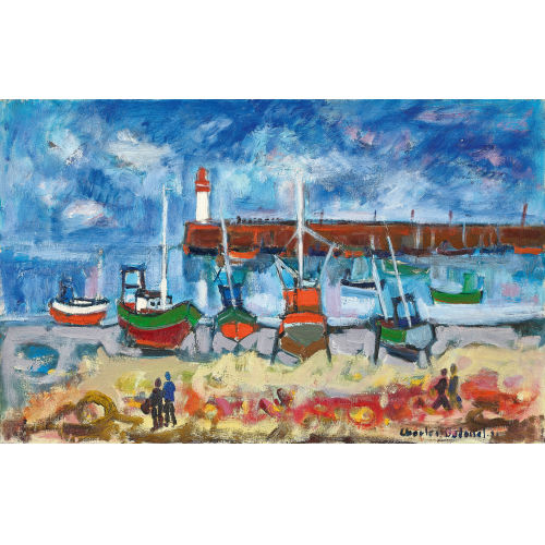 CHARLES BADOISEL : 'Port d'Erquy' (DOBIASCHOFSKY AUKTIONEN AG)