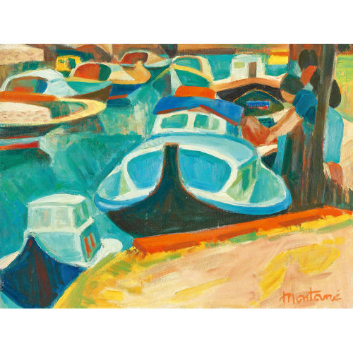 ROGER MONTAN� : 'Le canal � Gujan-Mestras' (DOBIASCHOFSKY AUKTIONEN AG)