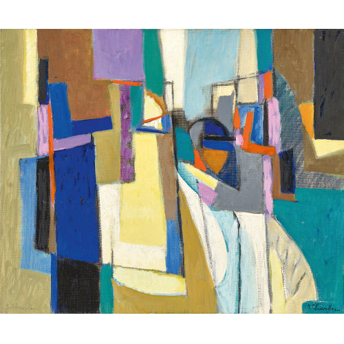 JEAN CHEVOLLEAU : 'Le village ocre' (DOBIASCHOFSKY AUKTIONEN AG)