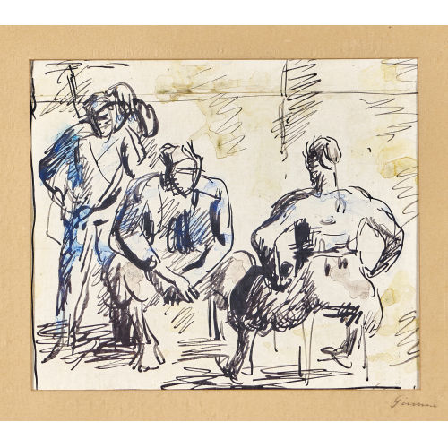WILHELM GIMMI : Trois figures (DOBIASCHOFSKY AUKTIONEN AG)