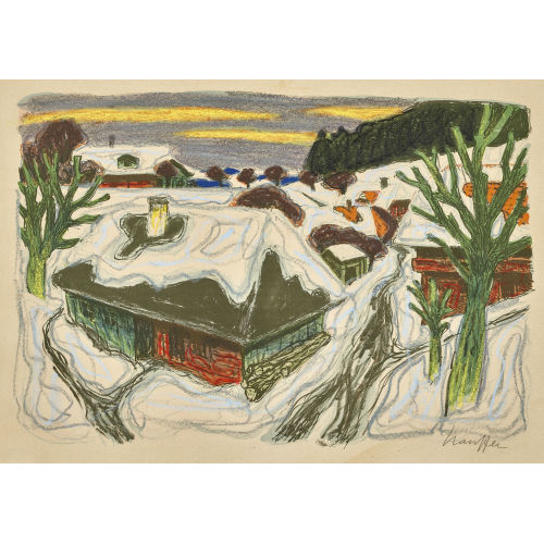 FRED STAUFFER : Schneeschmelze (DOBIASCHOFSKY AUKTIONEN AG)