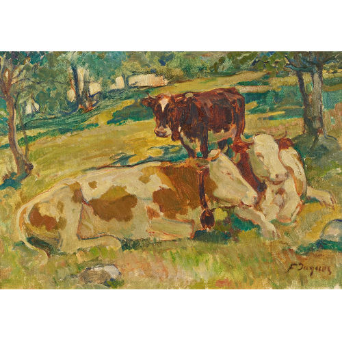 FRAN�OIS LOUIS JAQUES : Trois vaches (DOBIASCHOFSKY AUKTIONEN AG)