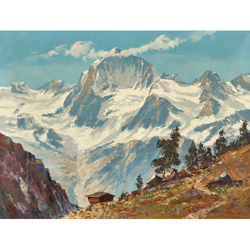 MAXIMILIAN STRASKY : Gebirgsmassiv (DOBIASCHOFSKY AUKTIONEN AG)