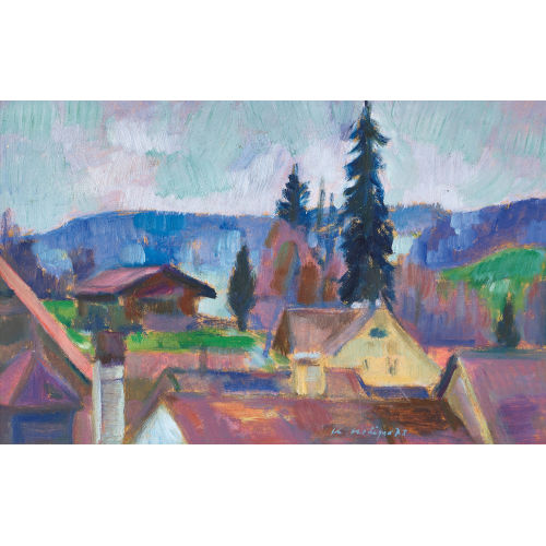 KURT HEDIGER : Blick �ber die D�cher (DOBIASCHOFSKY AUKTIONEN AG)