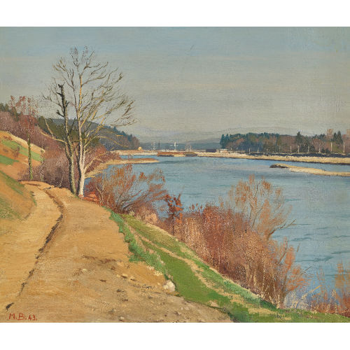 MAX BURGMEIER : 'Aarelandschaft' (DOBIASCHOFSKY AUKTIONEN AG)