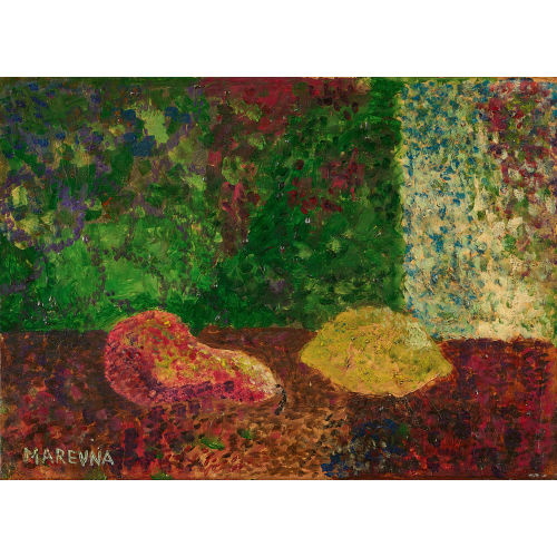 MARIA BRONISLAVOVNA) MAREVNA (EIGTL. VOROBYEVA-STEBELSKA : Stillleben mit Birne und Zitrone (DOBIASCHOFSKY AUKTIONEN AG)