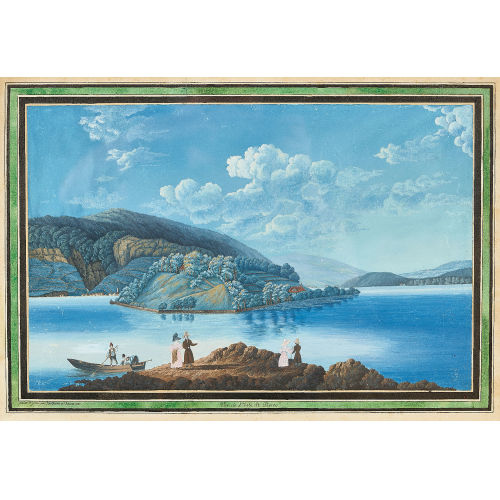 JOHANN JOSEPH HARTMANN : 'Vue de l'Isle St. Pierre' (DOBIASCHOFSKY AUKTIONEN AG)