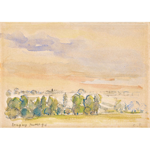 CAMILLE PISSARRO : 'Paysage � Eragny' (DOBIASCHOFSKY AUKTIONEN AG)