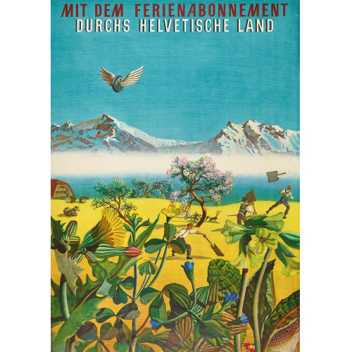 HANS ERNI : 'Mit dem Ferienabonnement durchs helvetische Land' (DOBIASCHOFSKY AUKTIONEN AG)