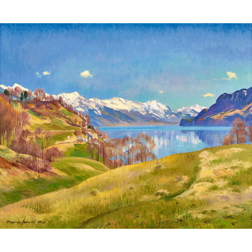 MARCUS JACOBI : 'Herbsttag am Brienzersee' (DOBIASCHOFSKY AUKTIONEN AG)