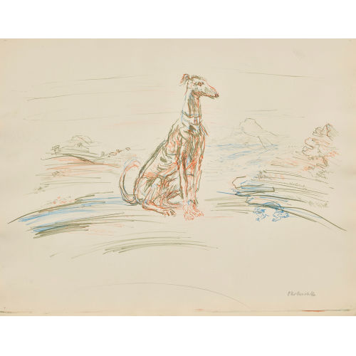 OSKAR KOKOSCHKA : 'Windhund' (DOBIASCHOFSKY AUKTIONEN AG)