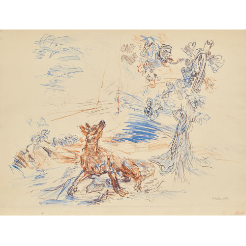 OSKAR KOKOSCHKA : 'Der Fuchs und die sauren Trauben' (DOBIASCHOFSKY AUKTIONEN AG)