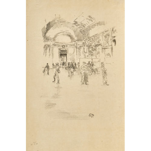 JAMES ABBOTT MAC NEILL WHISTLER : The long gallery, Louvre (DOBIASCHOFSKY AUKTIONEN AG)