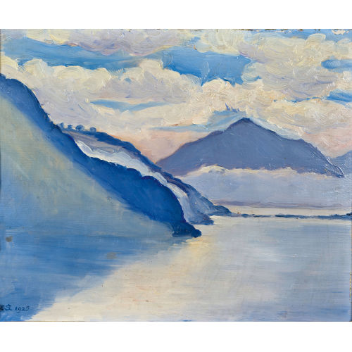 VICTOR SURBEK : Brienzersee mit Niesen (DOBIASCHOFSKY AUKTIONEN AG)