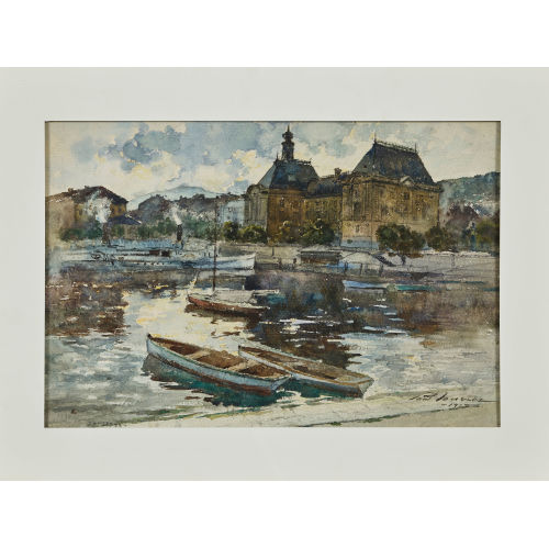 PAUL BOUVIER : Port de Neuch�tel (DOBIASCHOFSKY AUKTIONEN AG)