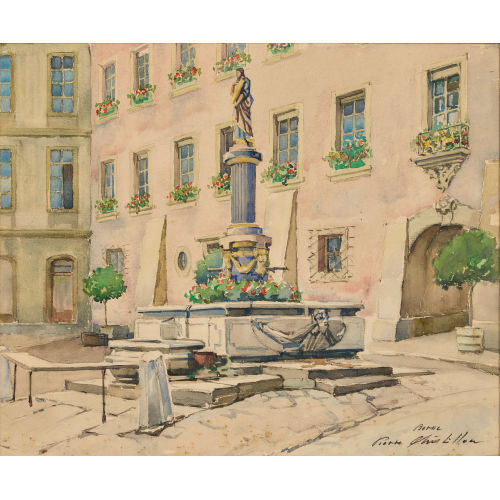 PIERRE CH�TILLON : Der Mosesbrunnen in Bern (DOBIASCHOFSKY AUKTIONEN AG)