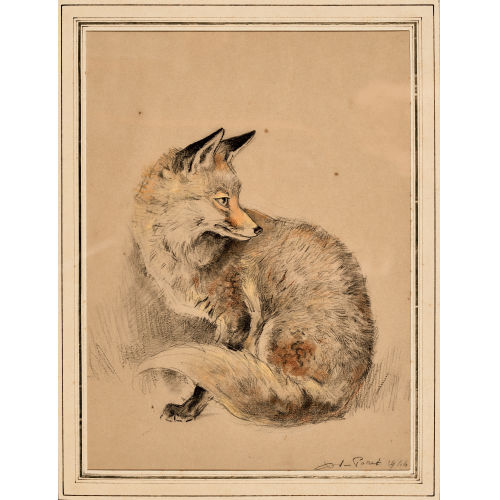 XAVIER DE PORET : Le renard (DOBIASCHOFSKY AUKTIONEN AG)