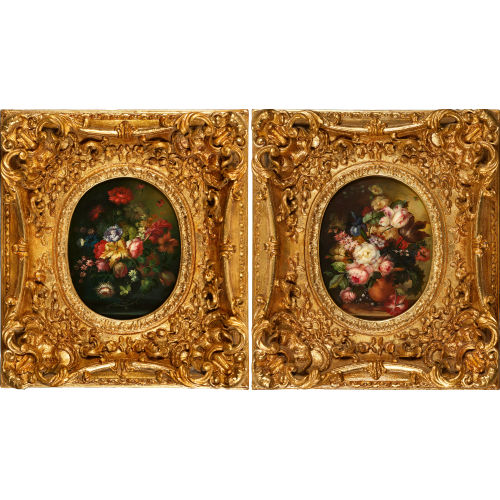 19./20. JH. HOLLAND : Blumenstillleben. Gegenst�cke (DOBIASCHOFSKY AUKTIONEN AG)