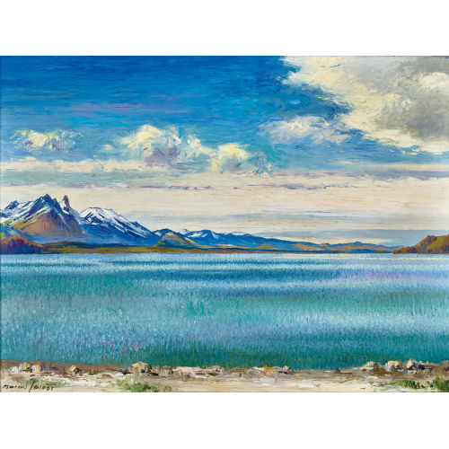 MARCUS JACOBI : Thunersee mit Stockhorn (DOBIASCHOFSKY AUKTIONEN AG)