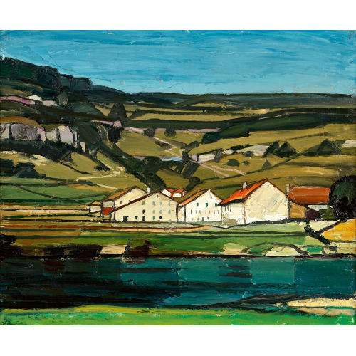 ALBERT SCHNYDER : 'Landschaft am Doubs' (DOBIASCHOFSKY AUKTIONEN AG)