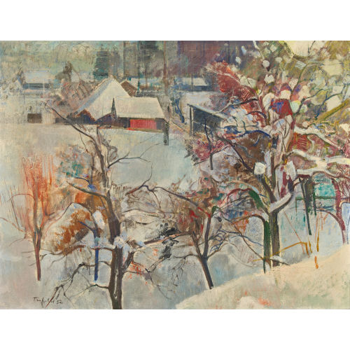 FRIEDRICH TRAFFELET : 'Grosse Winterlandschaft' (DOBIASCHOFSKY AUKTIONEN AG)