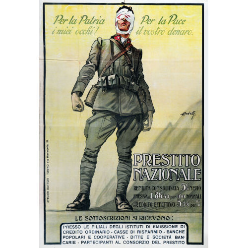 ALFREDO ORTELLI : 'Prestito Nationale' (DOBIASCHOFSKY AUKTIONEN AG)