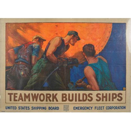 WILLIAM DODGE STEVENS : 'Teamwork builds ships' (DOBIASCHOFSKY AUKTIONEN AG)