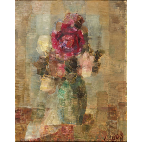 OSCAR WILHELM L�THY : Blumenstrauss in Vase (DOBIASCHOFSKY AUKTIONEN AG)